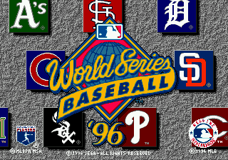 Заставка игры World Series Baseball '96
